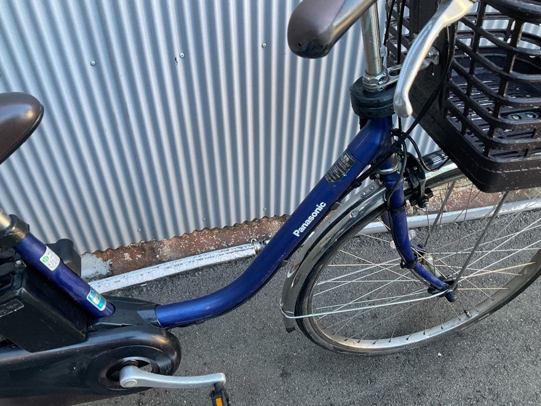 パナソニック新機種電動アシスト自転車viviDX26インチブルーボディー