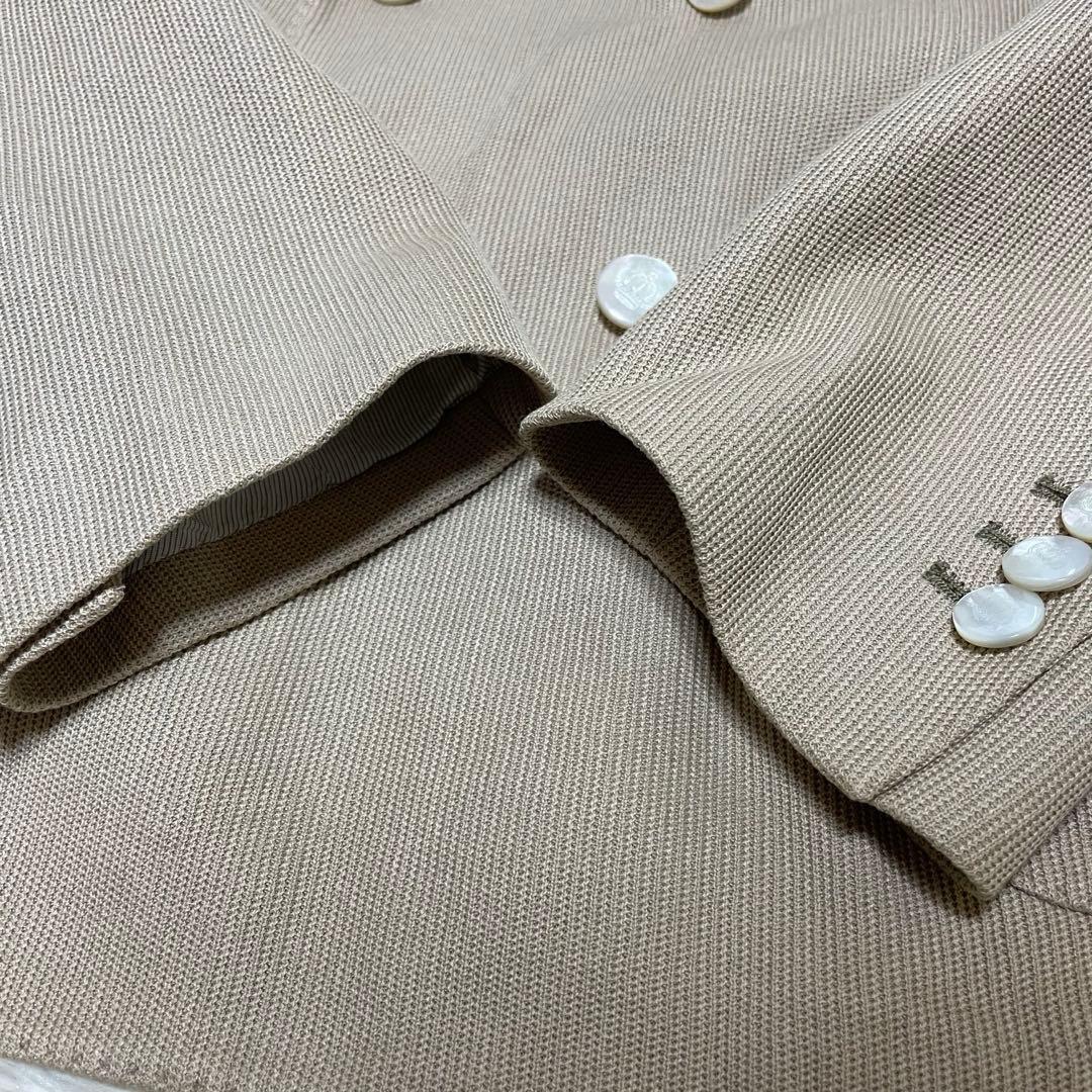 ボリオリ　ダブルブレストジャケット　シェルボタン　ベージュ　SOHO L