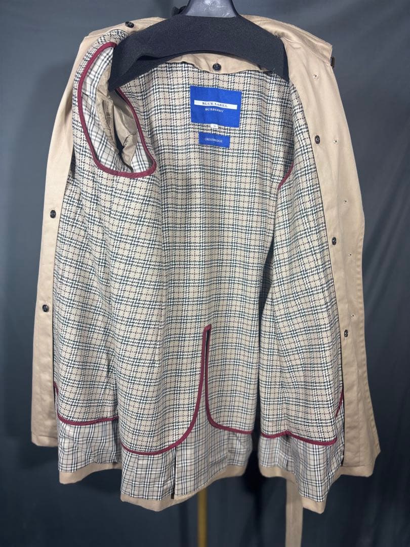 美品 BLUE LABEL CRESTBRIDGEトレンチコート ベージュ40