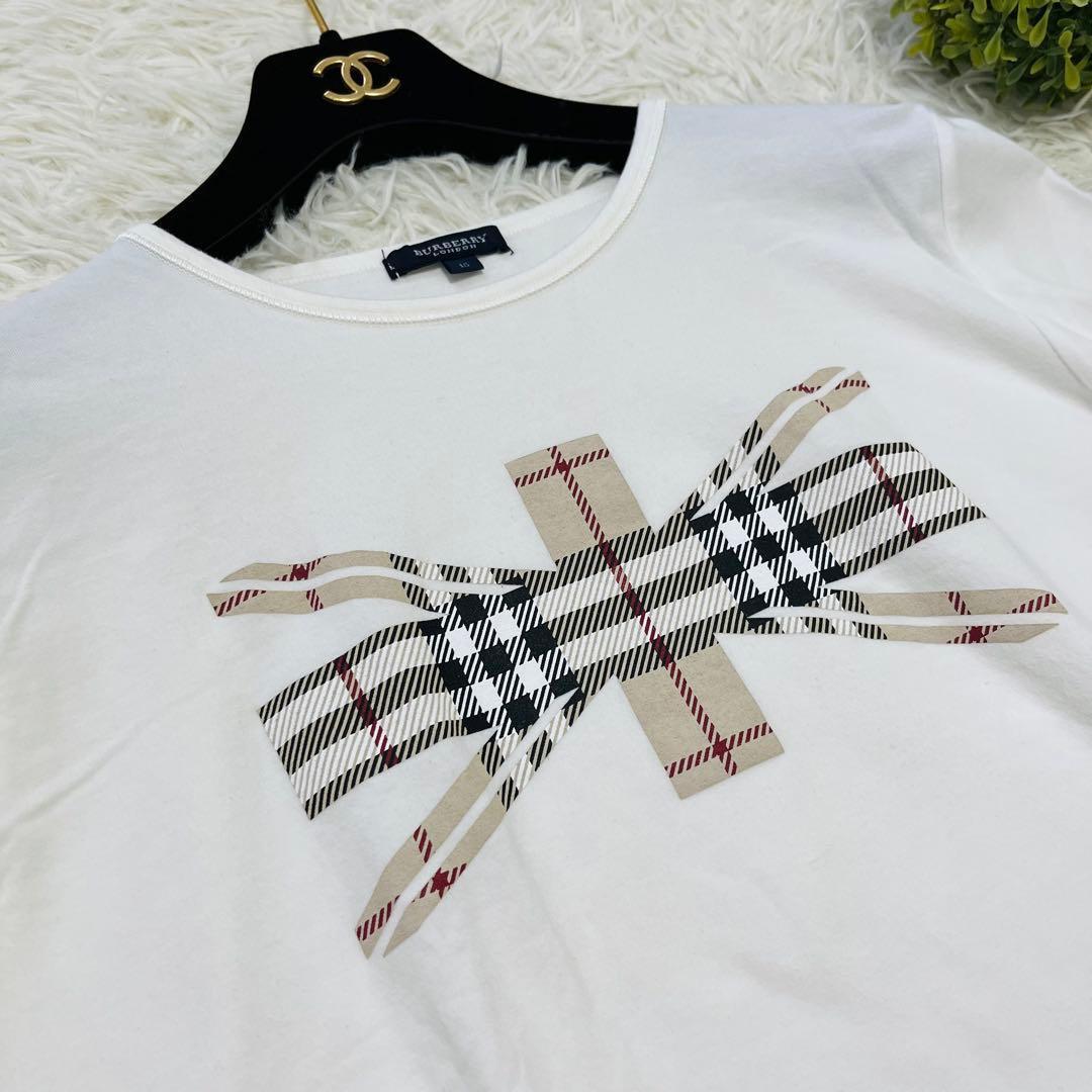 美品2XL✨バーバリーロンドン　ユニオンジャック　ノバチェックカラー　Tシャツ