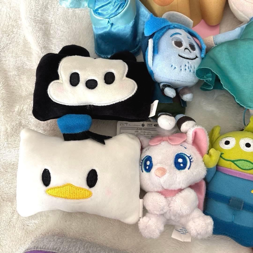 【Disney】キャラクター　ぬいぐるみ　ポーチ　まとめ売り　ミッキー他　45点