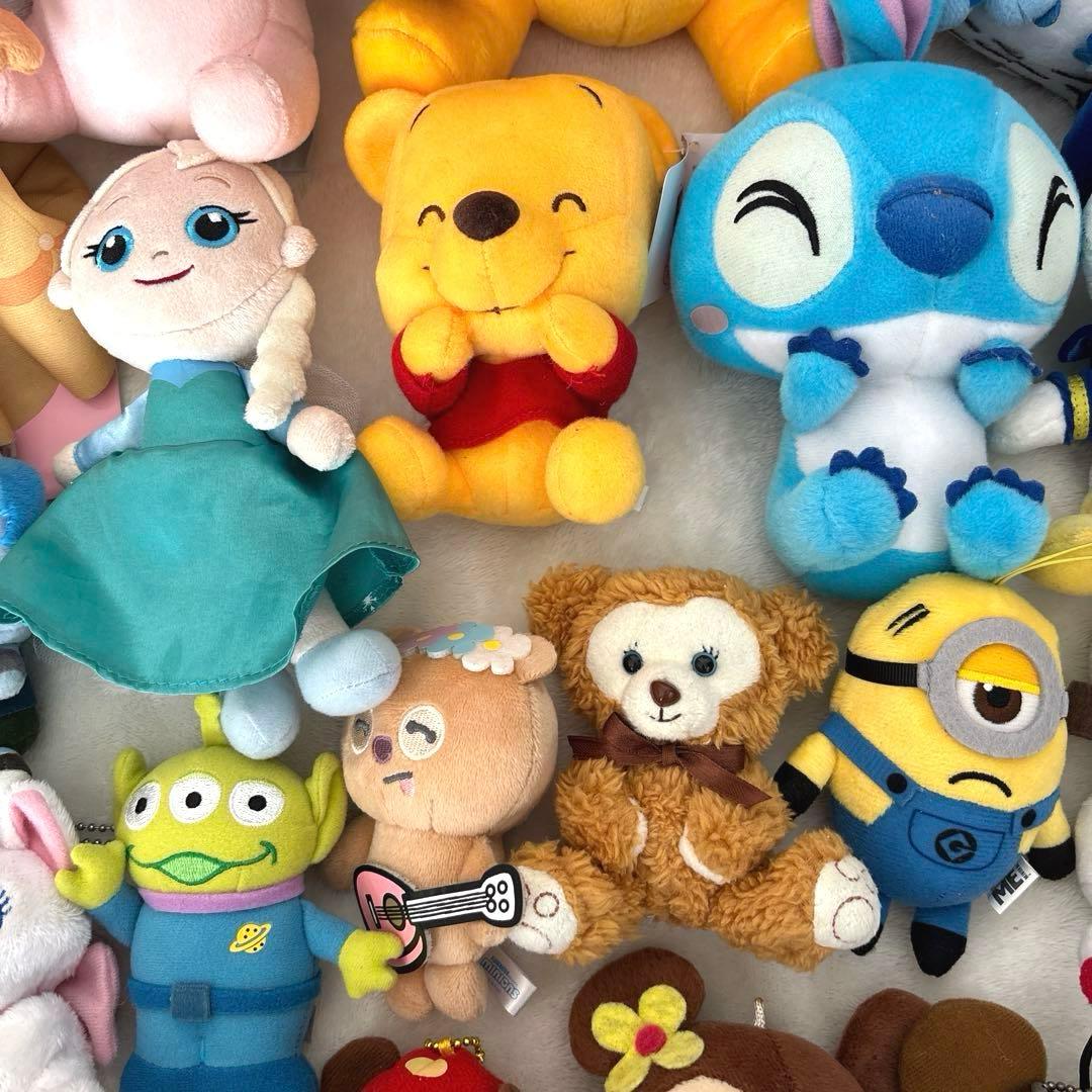 【Disney】キャラクター　ぬいぐるみ　ポーチ　まとめ売り　ミッキー他　45点