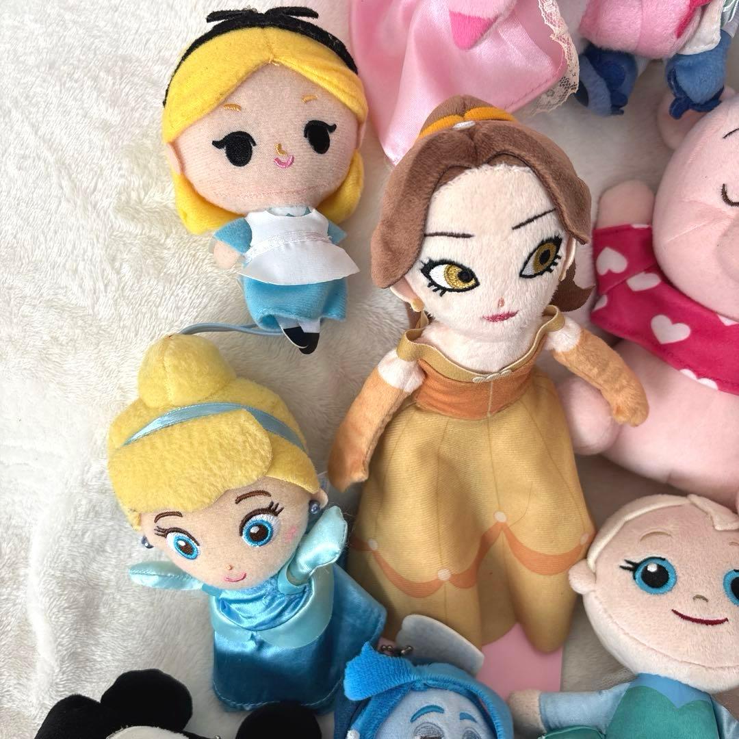 【Disney】キャラクター　ぬいぐるみ　ポーチ　まとめ売り　ミッキー他　45点