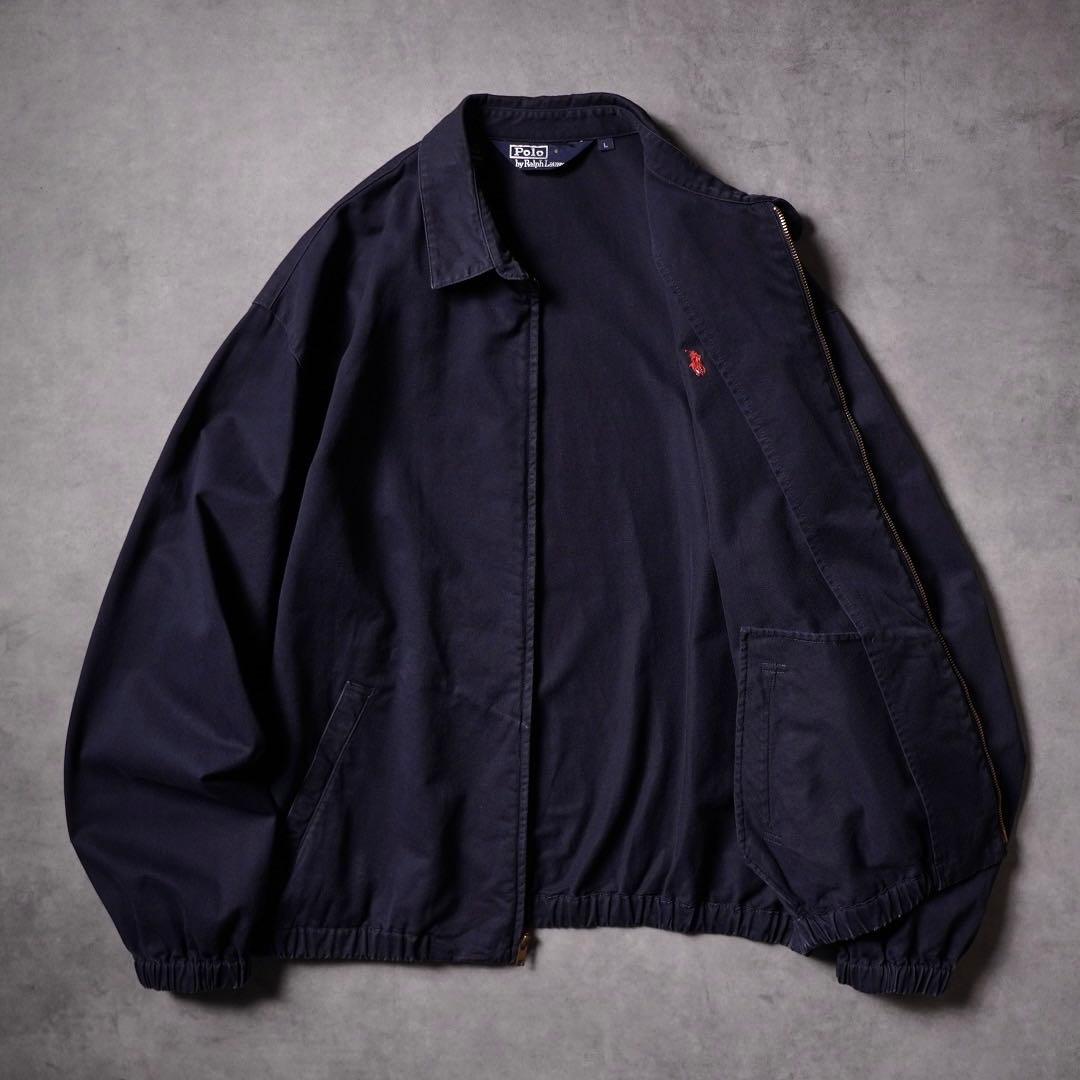 90s Ralph Lauren ドミニカ製 コットンスウィングトップ ネイビー