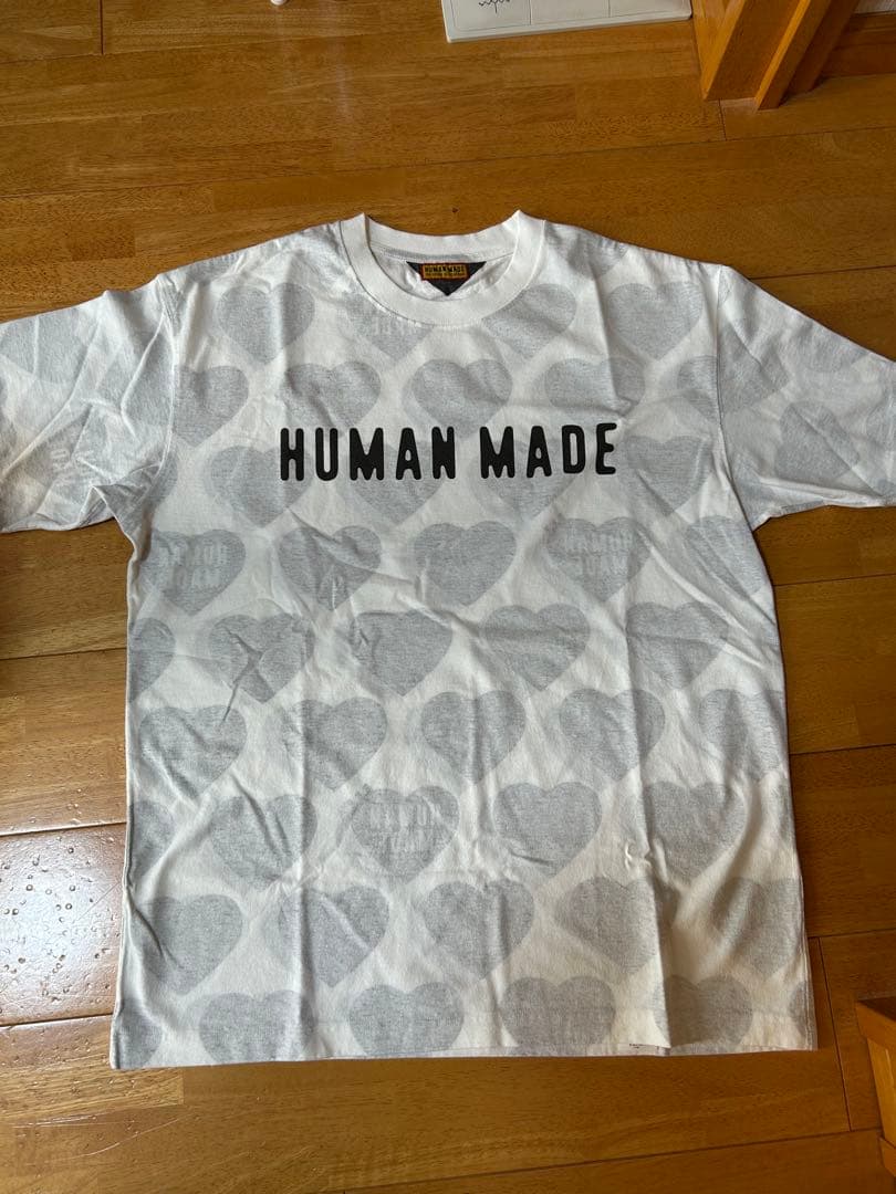 HUMAN MADE ハート柄 Tシャツ Lサイズ
