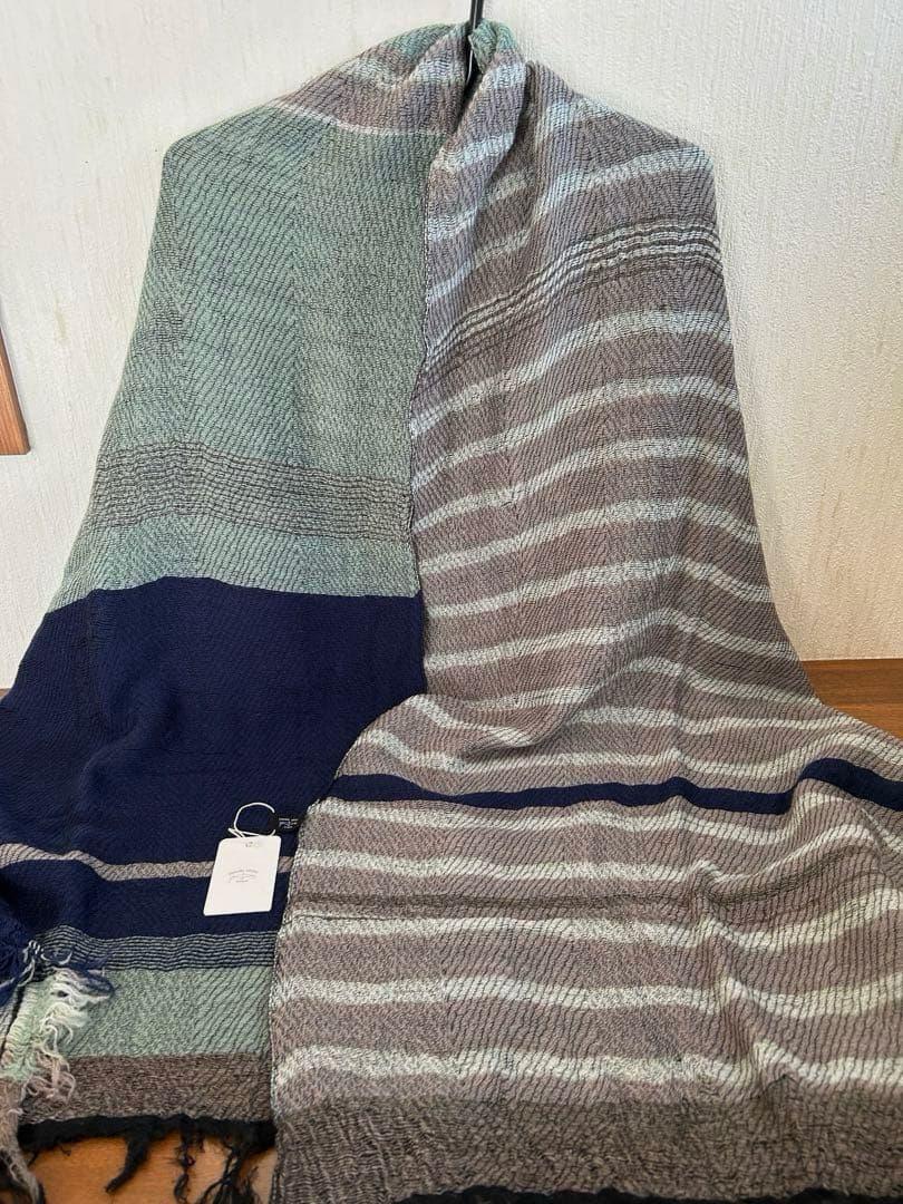 タマキニイメ　 rootsshawl middle ウールストール　未使用品
