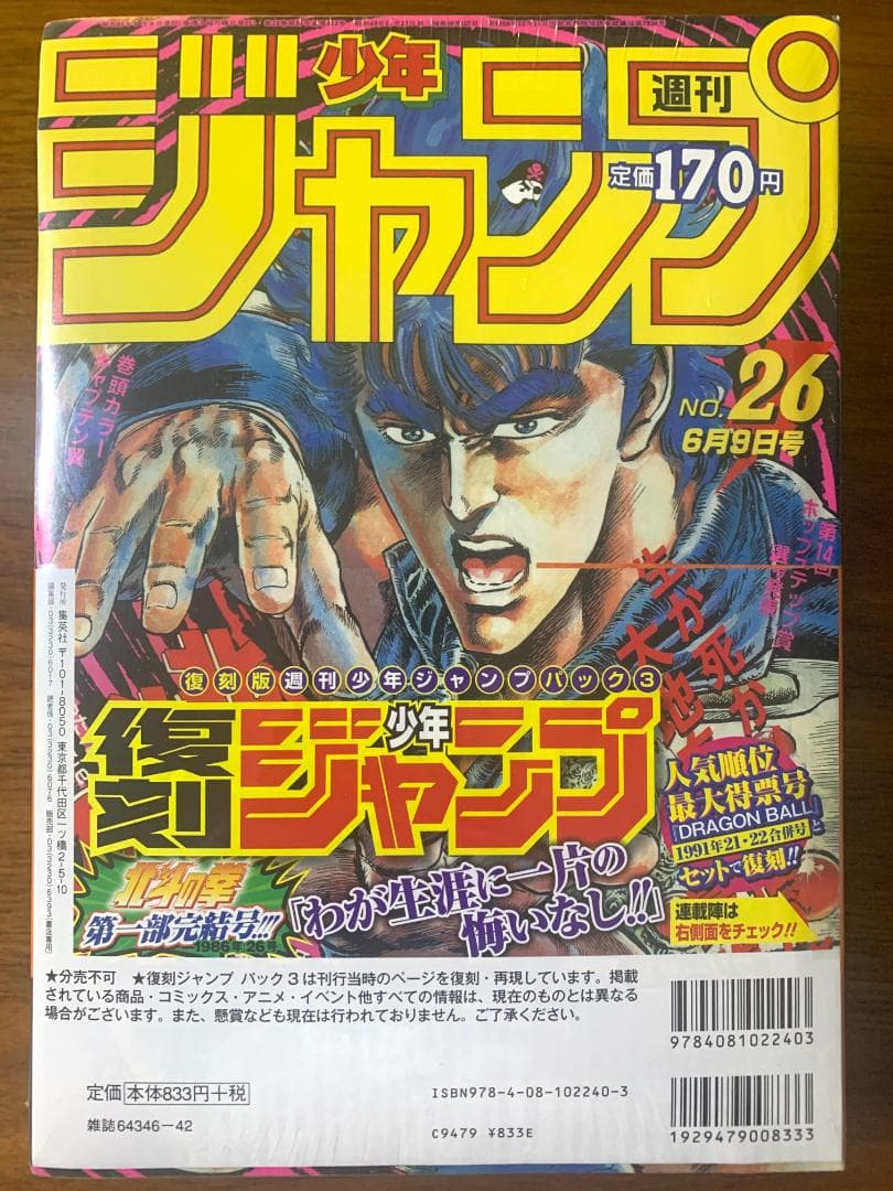 週刊少年ジャンプ 1991年 21・22号 復刻版 パック3