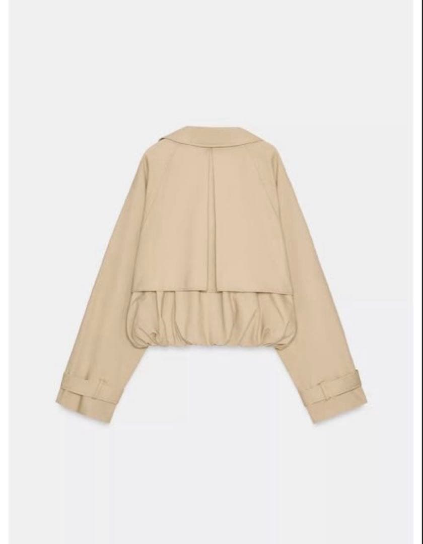 り*ー様 完売品⭐︎ZARA ショートバルーントレンチコート Sコムギ