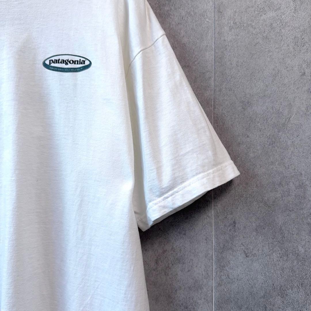 【希少・USA製】パタゴニア オーバルロゴ ハレイワTシャツ Lサイズ