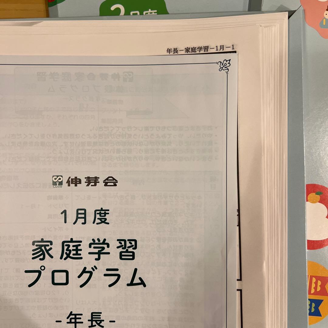 【専用】伸芽会 家庭学習プログラム 年長 11〜7月（9ヶ月分）