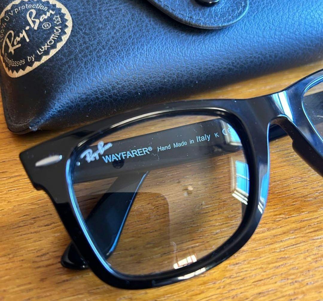 【人気　】Ray-Ban Wayfarer ブラックサングラス