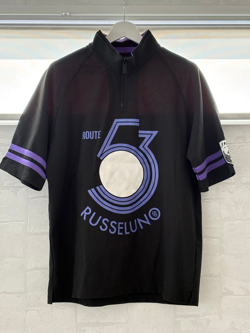 Russeluno ハーフジップシャツ 黒 66 53