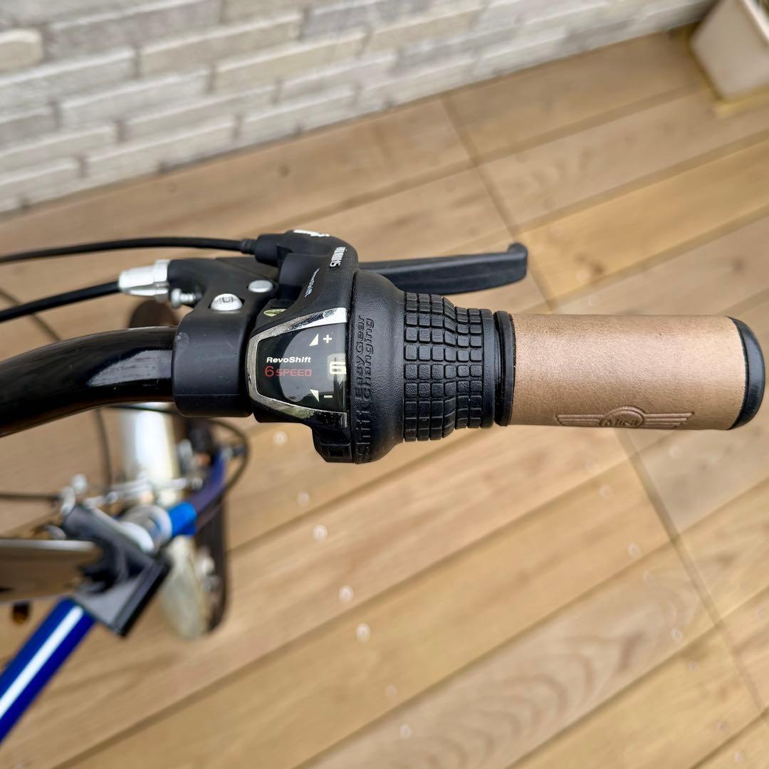 折りたたみ MINI自転車 青