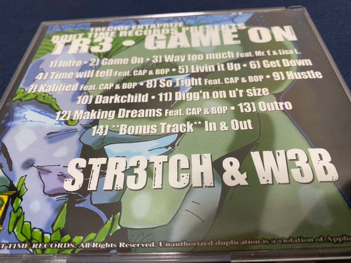 洋楽 TR3/GAME ON/G-ROC/G-RAP