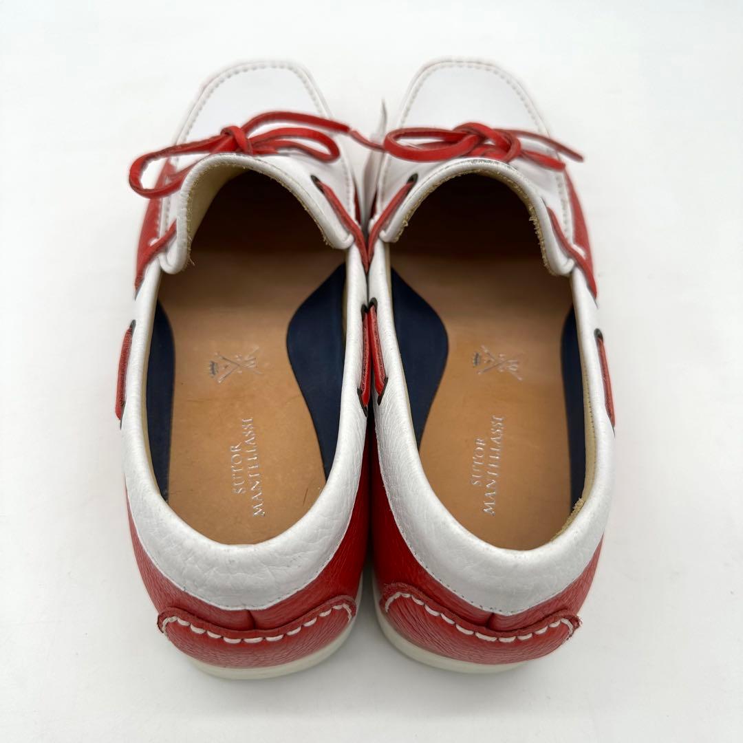 〈美品〉SUTOR MANTELLASSI 【26.5】デッキシューズ