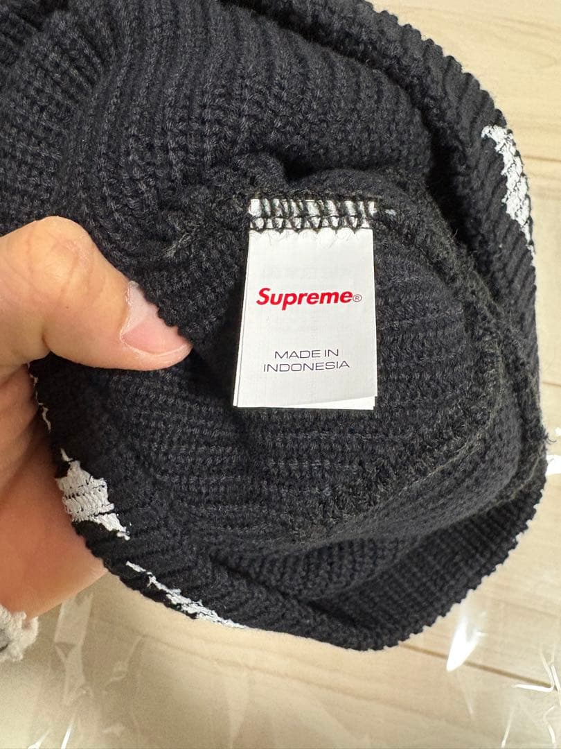 【にきくん】Supreme ニット帽 黒