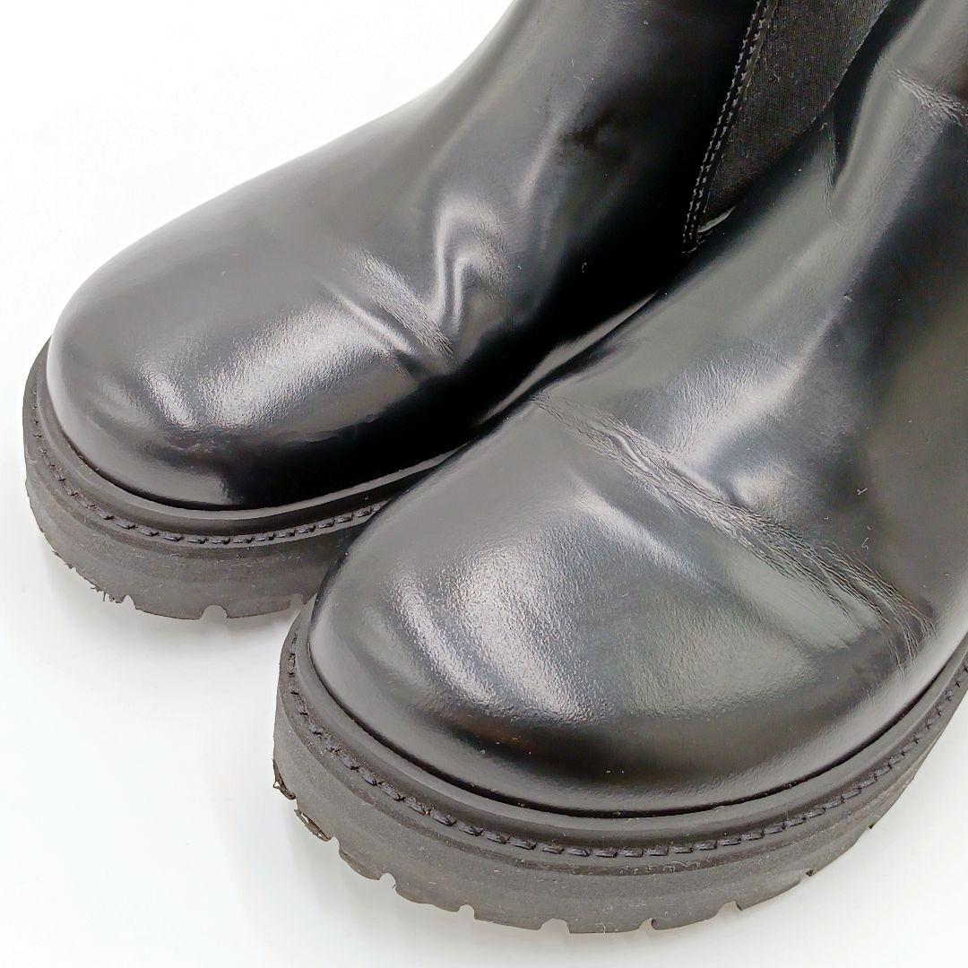 【美品】ビルケンシュトック スタロン 38 サイドゴアブーツ 黒