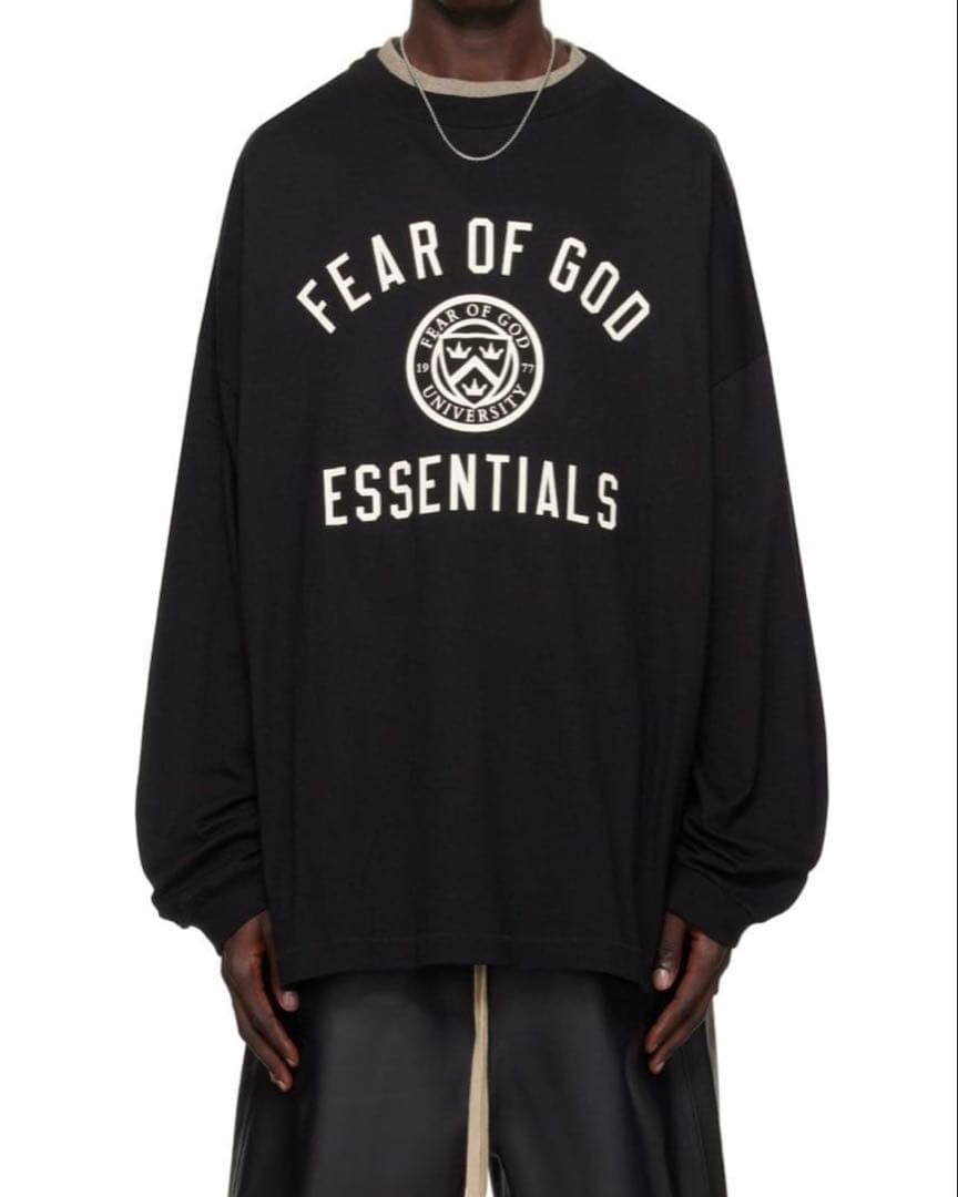 FEAR OF GOD ESSENTIALS ブラック Tシャツ