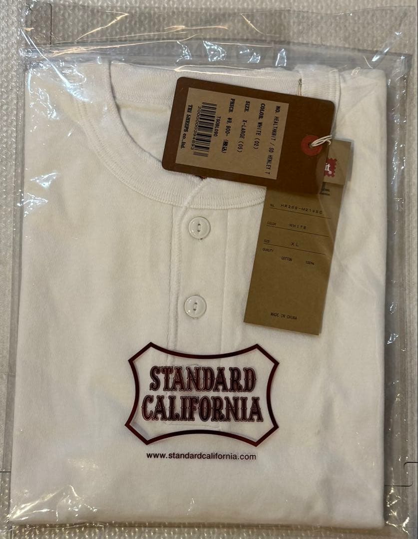 STANDARD CALIFORNIA HealthnitヘンリーネックTシャツ