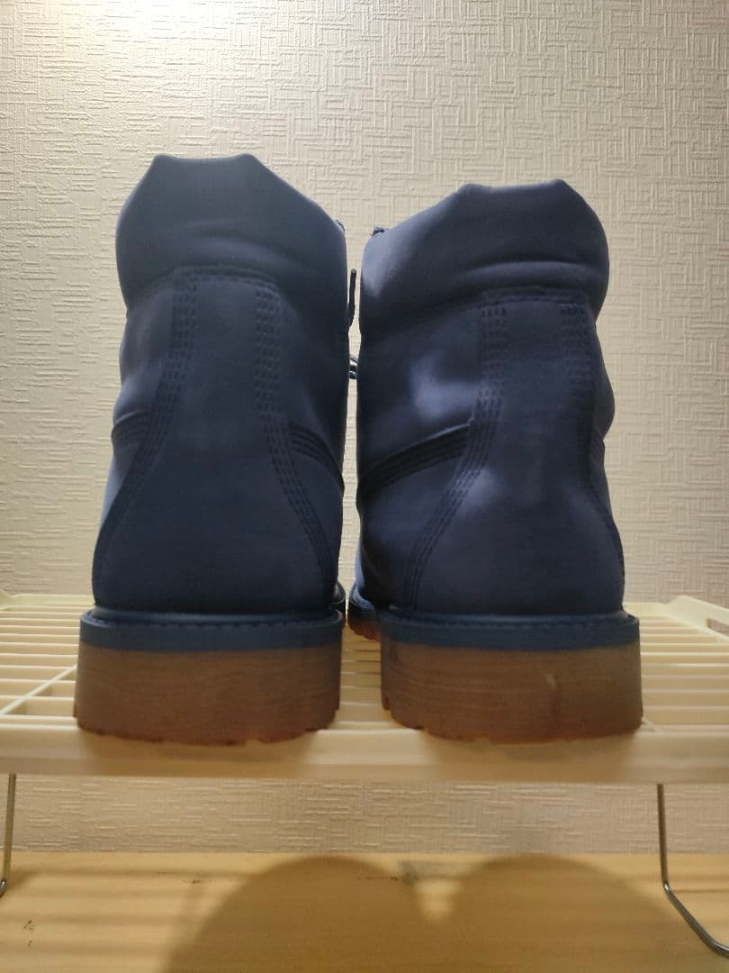 Timberland プレミアムブーツ ダークブルー 24.5cm　【美品】