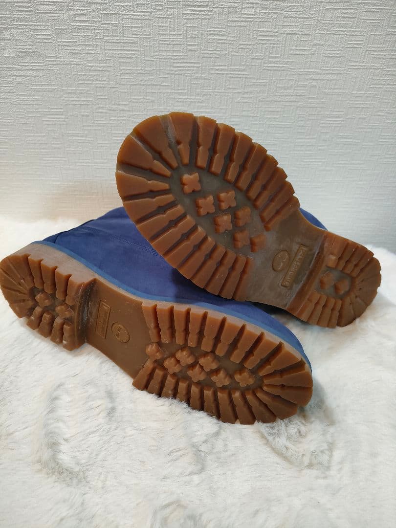 Timberland プレミアムブーツ ダークブルー 24.5cm　【美品】