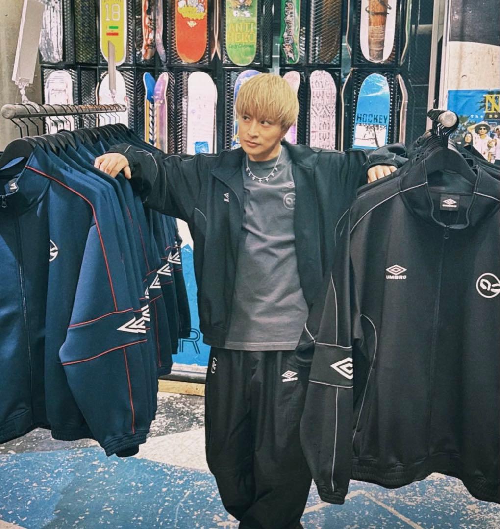 UMBRO 白濱亜嵐 コラボ カーゴパンツ 黒 限定 M