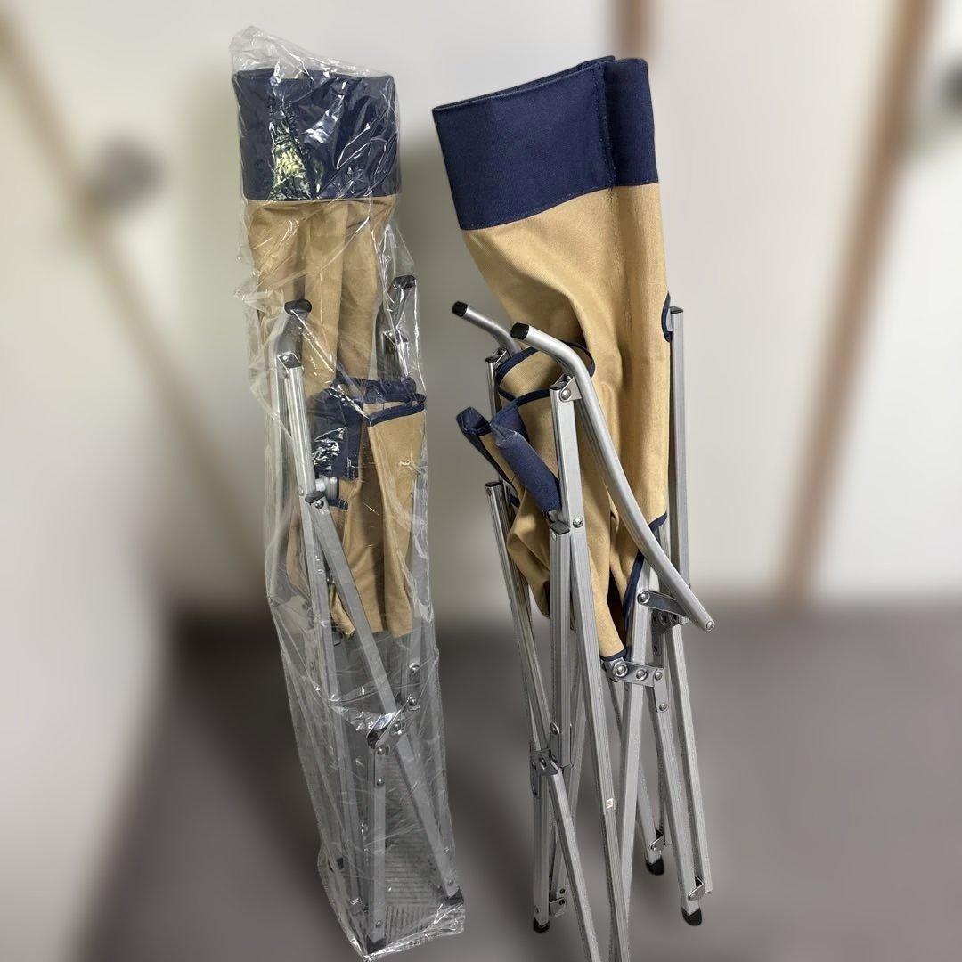 ADIRONDACK アウトドアチェア 2脚セット ベージュ ネイビー