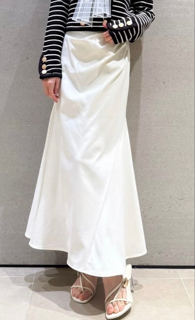 sustainaドレープマーメイドスカート