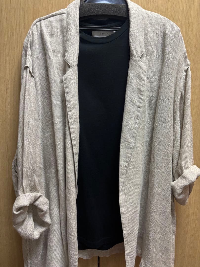 ARGUE MAILLE BLANCHE LINEN JACKETベージュレア‼️