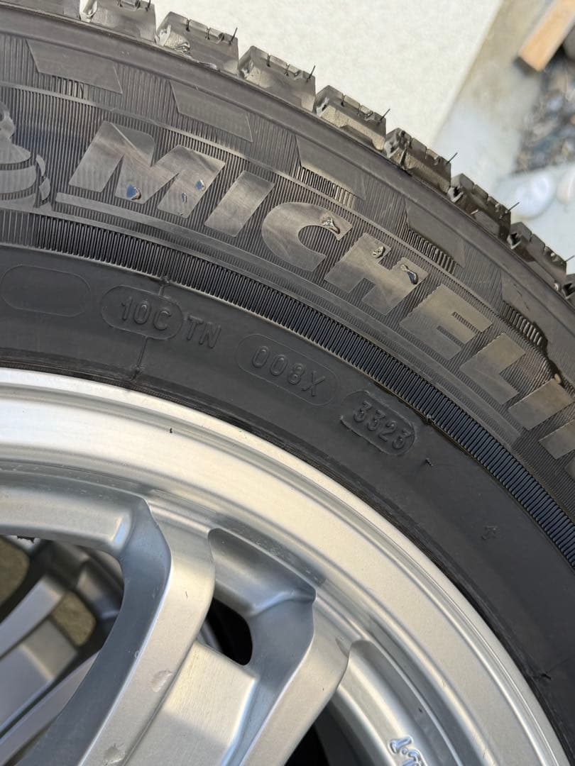 ②バリ溝 ホイール付 195/80/R15LT ミシュラン アジリス X-ICE
