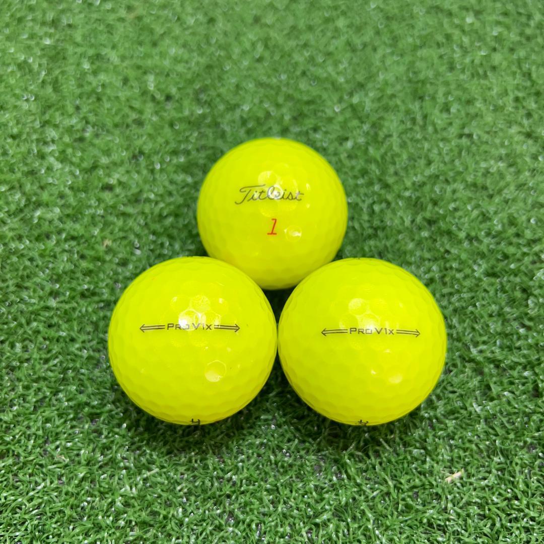 【S84】Titleist PRO V1X 黄 21年 ロストボール 24球