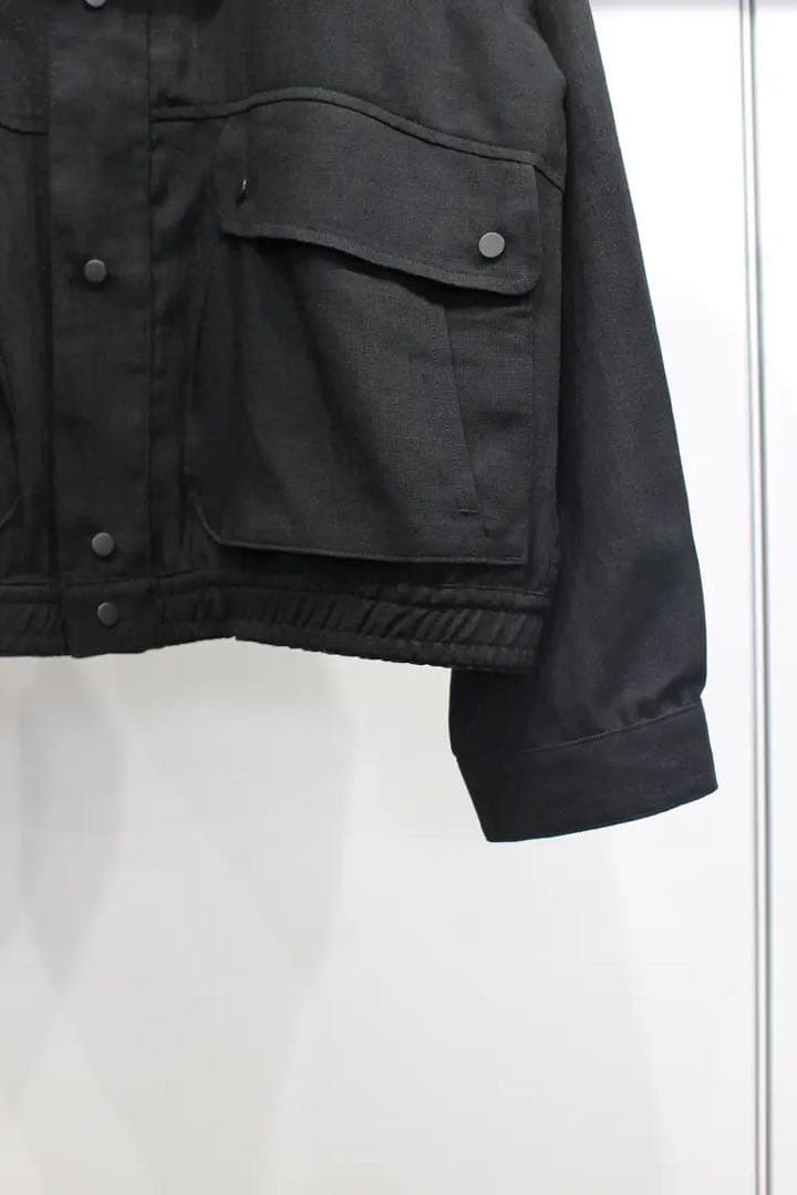 ジャケット・アウター Ancellm 25ss Melange Snap Blouson Black