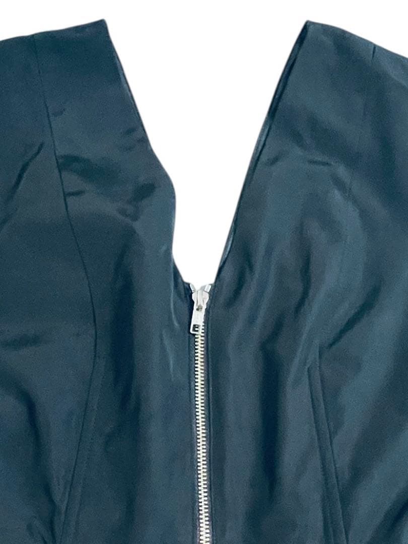 Jean Paul GAULTIER ワンピース 黒 ジップデザイン 40