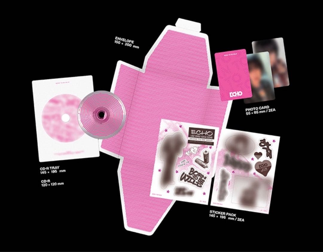 【新品未開封】BTS JIN ジン ECHO CD アルバム 3形態 5セット