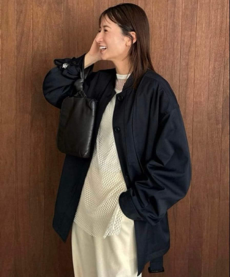 CLANE 3WAY ARRANGE JACKET ネイビー1