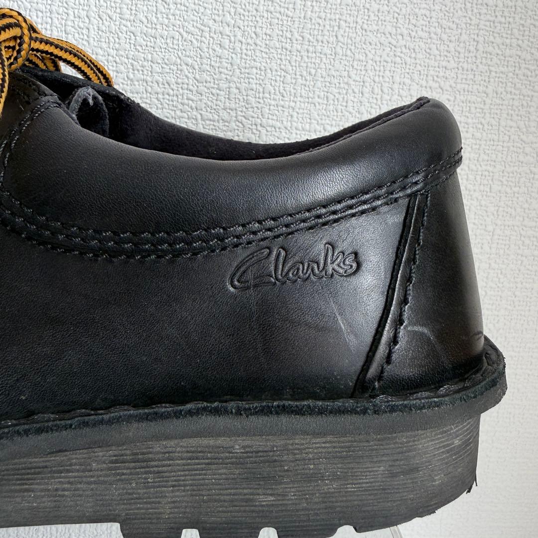 Clarks クラークス レザー 黒 ワラビー モカシンシューズ 27.0