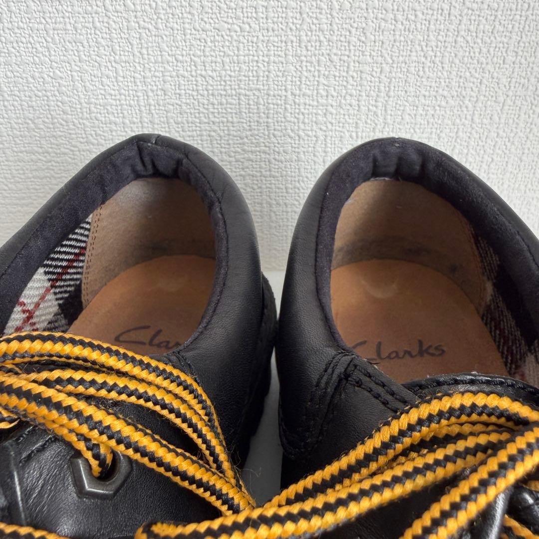 Clarks クラークス レザー 黒 ワラビー モカシンシューズ 27.0