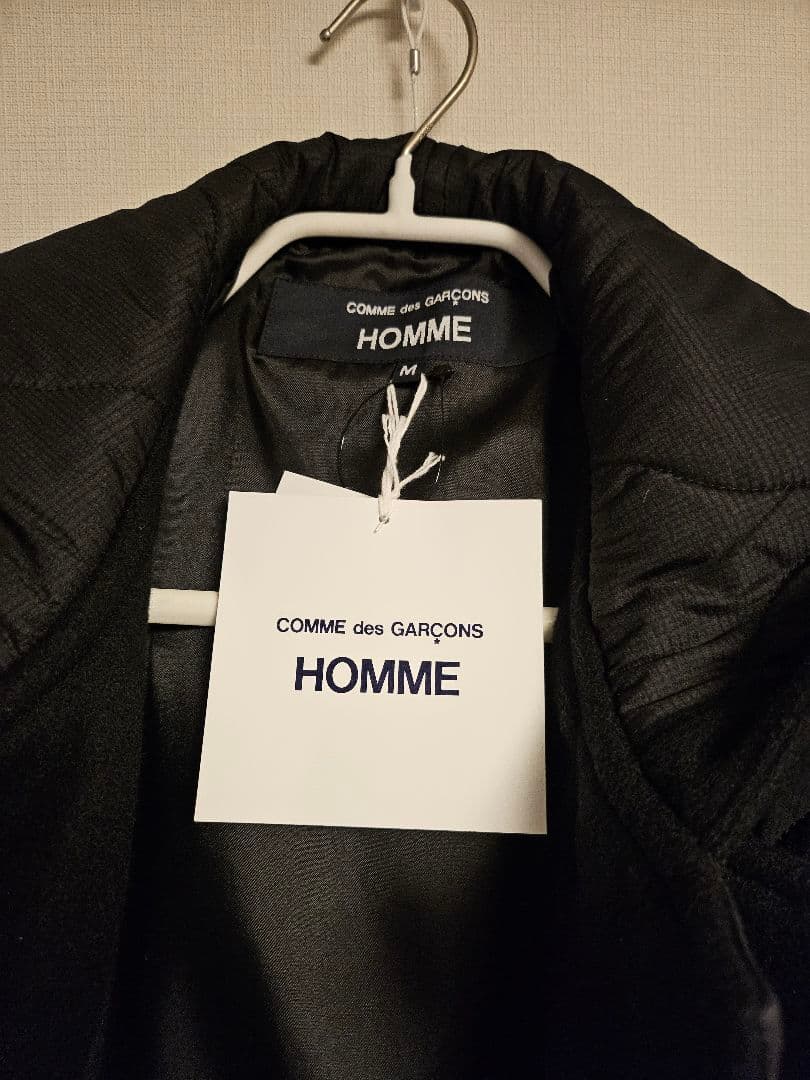 COMME des GARCONSHOMMEダッフルキルティングコート ブラック