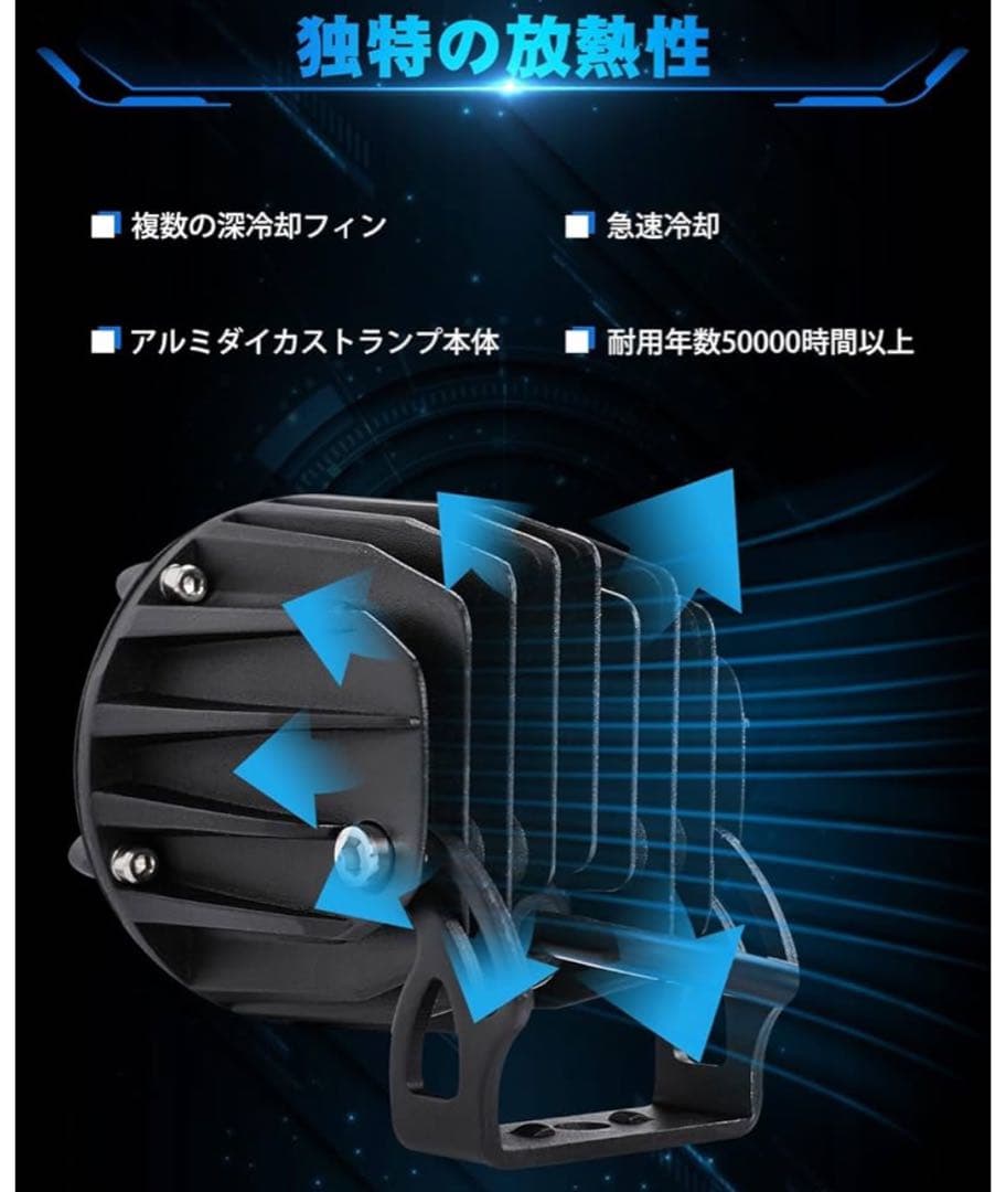 UNI-SHINE フォグランプ イエロー LED 2個