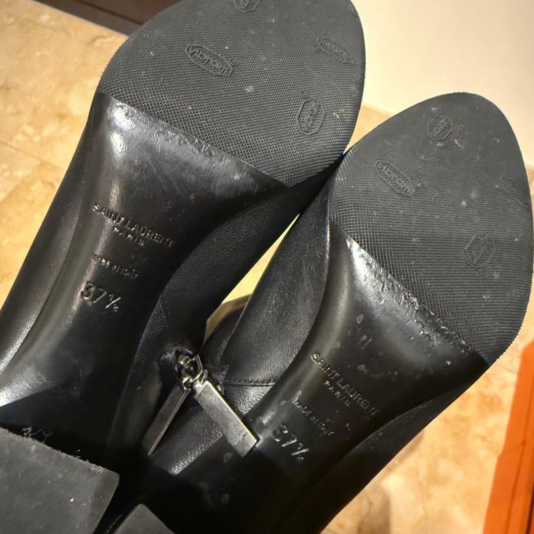 【Saint Laurent】 レザー ショートブーツ