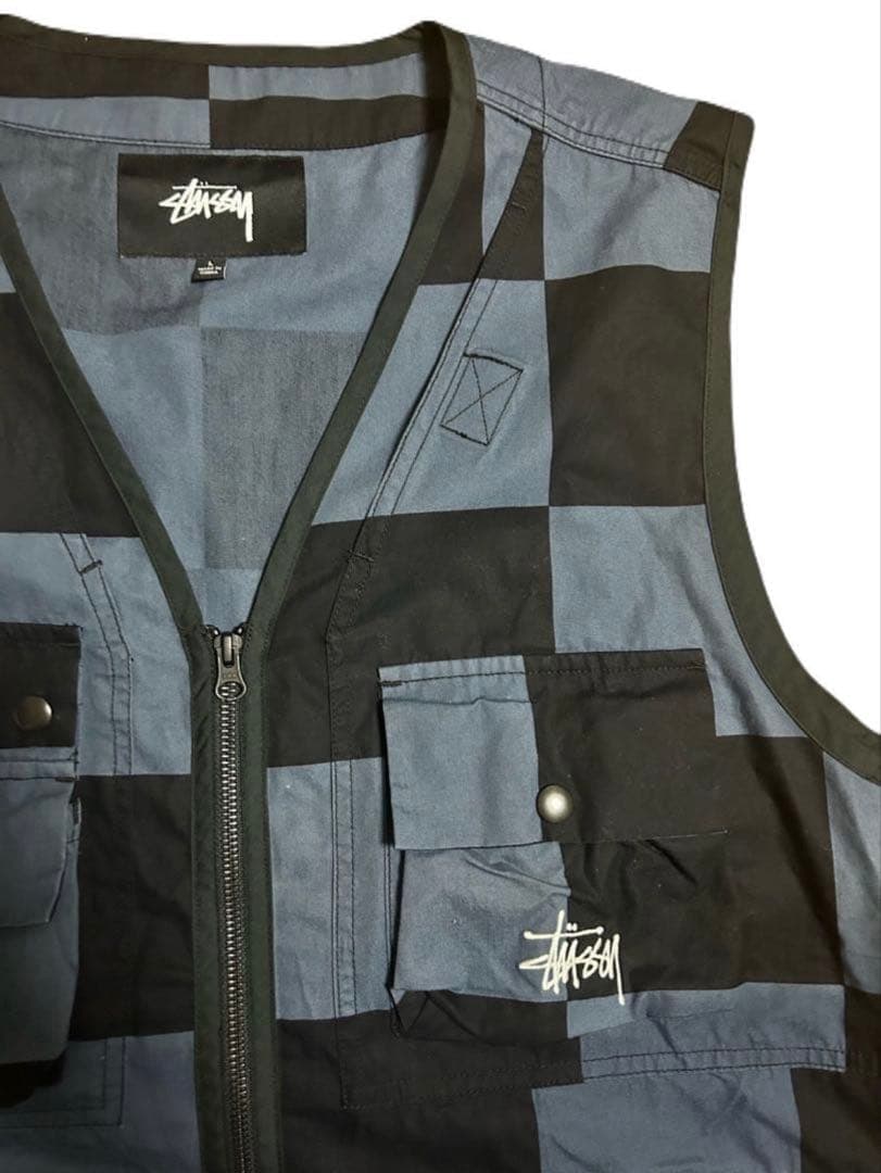 トップス old stussy fishingvest