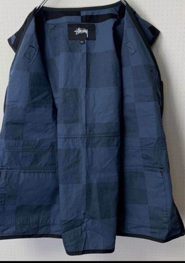 トップス old stussy fishingvest