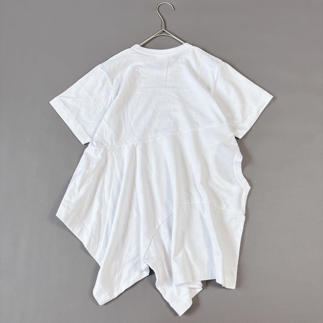 未使用級✨コムデギャルソン 再構築 変形Tシャツ カットソー XS ホワイト