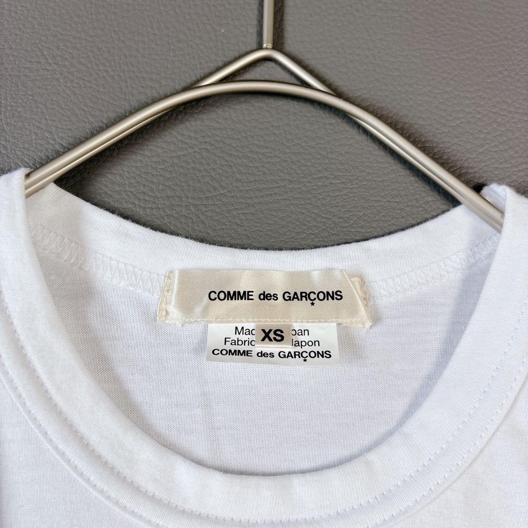 未使用級✨コムデギャルソン 再構築 変形Tシャツ カットソー XS ホワイト