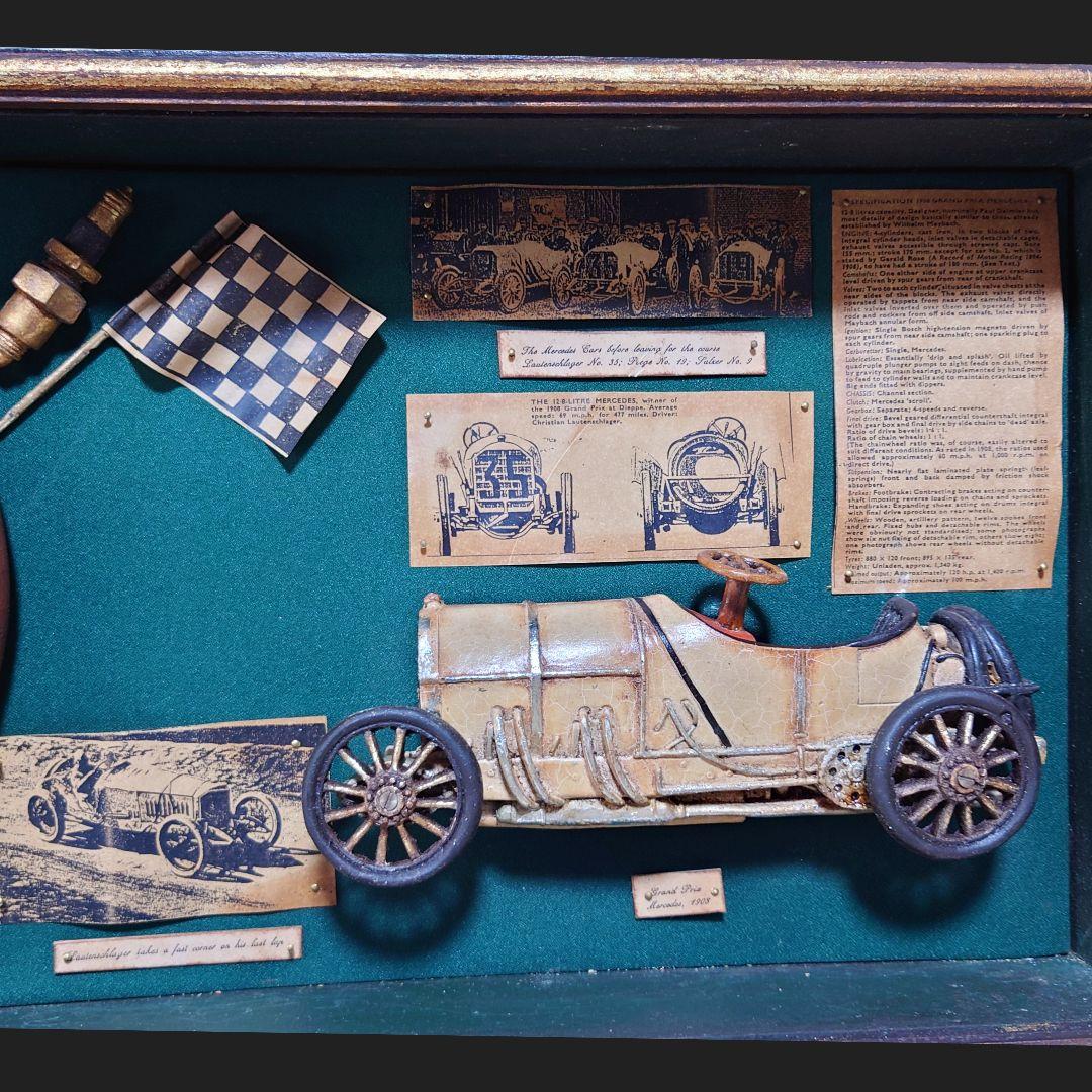 アンティーク 額装 The History Of Car Racing 3D