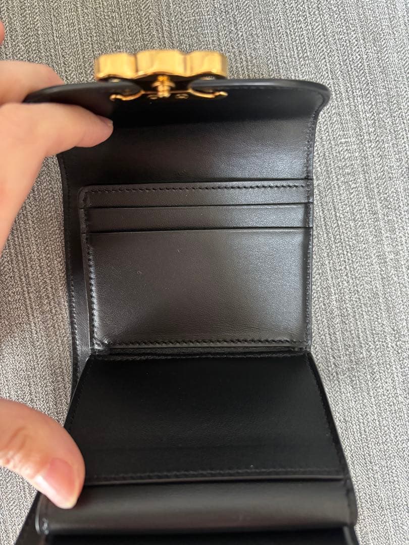 Ｍ　CELINE ブラック 三つ折り財布