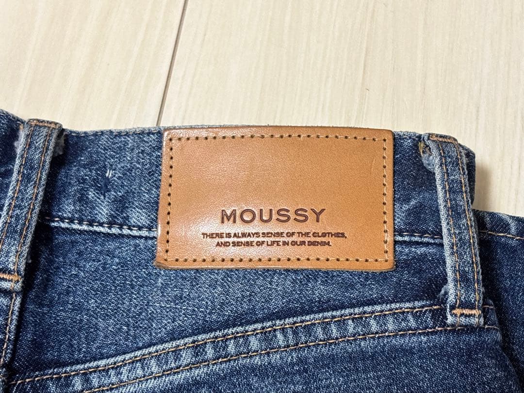 パンツ MOUSSY MVS D/BLU FLARE 24