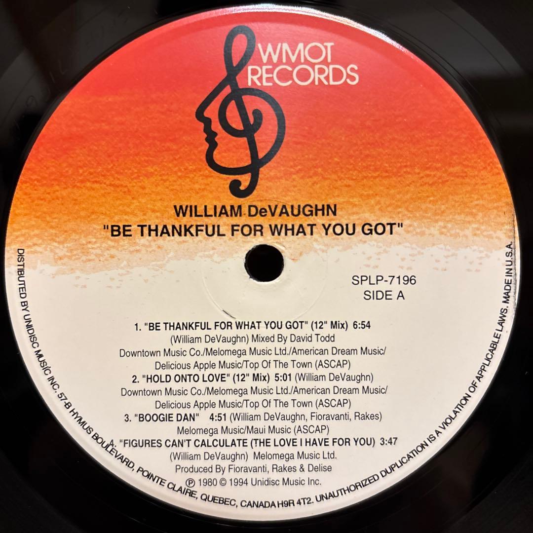 William DeVaughn レコード LP ウィリアム・デヴォーン