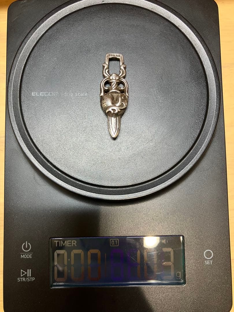 CHROME HEARTS ダガーハート シルバーペンダントトップ