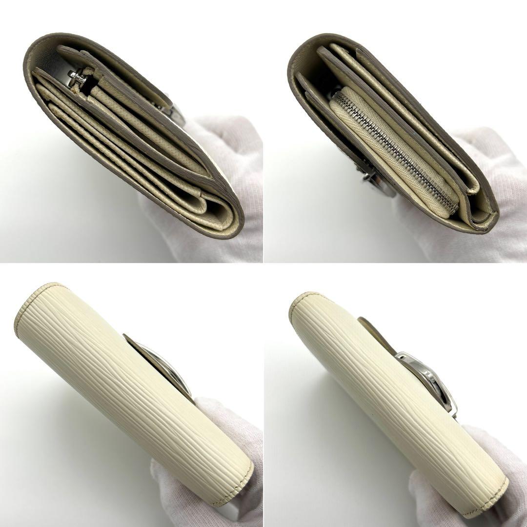 【極美品】ルイヴィトン エピ ポルトフォイユジョイ 三つ折り財布 白